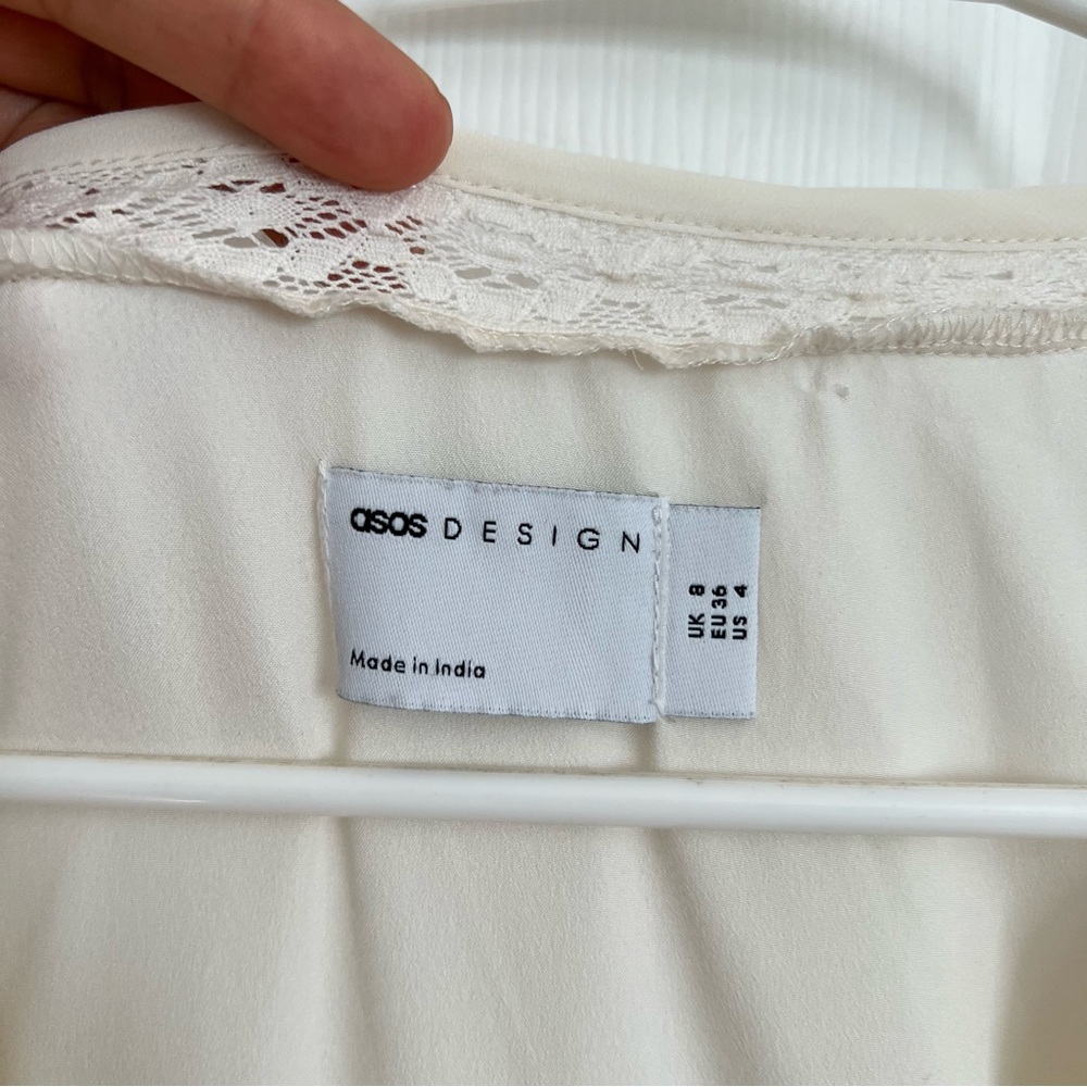 Asos Design | Button Through Lace Insert Tiered M… - image 7